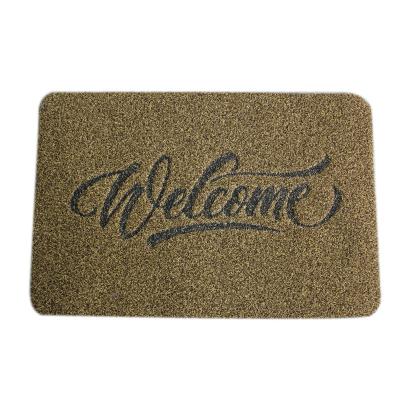 China PP(Polypropylene)KOREAN Dust Rug Anti-Skid Shoe Pile Anti-Slip Hard Door Mat For Kitchen And In Door And Outdoor for sale