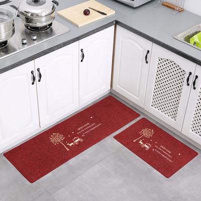 China Anti-bacteria Door Mat Machine Non Slip Washable Kitchen Bathroom Floor Cover for sale