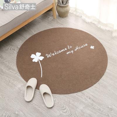 China Print Embroidery Washable Customized Carpet Round Look Pile Around Rug Home for sale