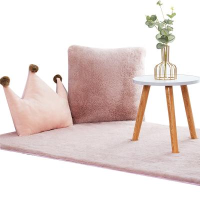 China Stain Resistant Extra Thick Rugs Rugs Living Room Rugs Faux Rabbit Fur Bedroom Bay Window Modern Bedside for sale