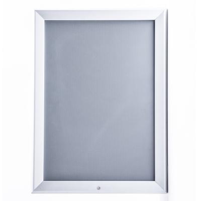 China Anodized Aluminum Lockable Snap Poster Frame 32mm Lock Advertising Frame for sale