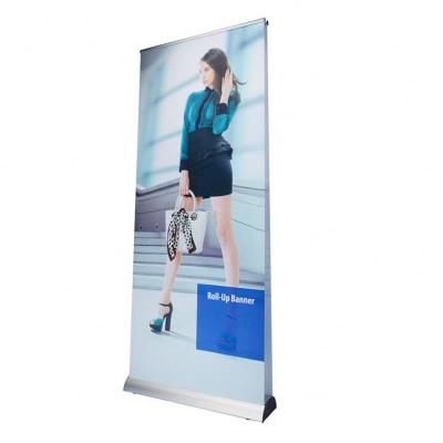 China Advertising Display Roll Up And Easy Folding Up Roll Up Banner Horizontal Banner Stand Cheap Standard Size for sale