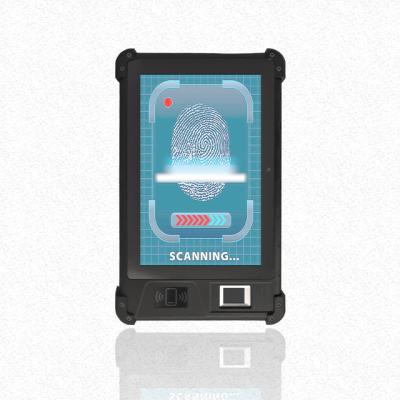 中国 Mobile Face Recognition FP08 Rugged IP65 Portable 8 inch Mobile Phone Price of Biometric Fingerprint Tablet with Android 9.0 System ISO14443 Type A B 販売のため