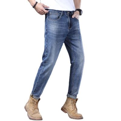 China QUICK DRY Environmental Friendly Rugged Men's Classic Jeans Sport Pants Waist Stretch Skinny Pants Custom Logo Jeans for sale