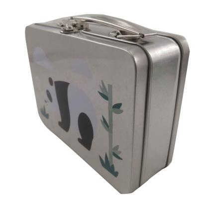 China Toys Package Good Quality Safety Money Suitcase Tin Carry Box For Educational Toys for sale