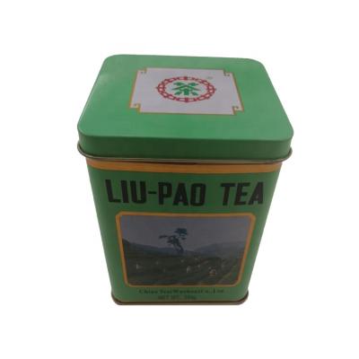 China Tea Tin Package Factory Directly Sell Metal Gift Tea Tin Can Aluminum Tin Box Square Boxes for sale