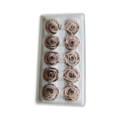 China Mother's Day New A Grade 3-4 Cm Eternal Flower Immortal Roses Preserved Fresh Rose Head for sale