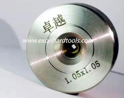 China 1.05mm square hole  pcd wire drawing die for silver wire drawing for sale