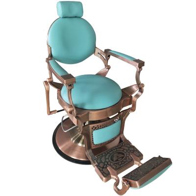 China Traditional Retro Barber Chair Can Be Aluminum Alloy Factory Research And Development Of Red New Classic for sale