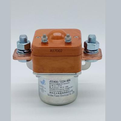 China Protection 66 relay 12v 400A dc 1no JCC400/1C24.48A international standard open contactor 809g IP66 for sale