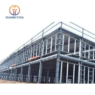 China Long-span Traditional Prefab Warehouse Design Portable Factory Factory Steel Structure Building for sale