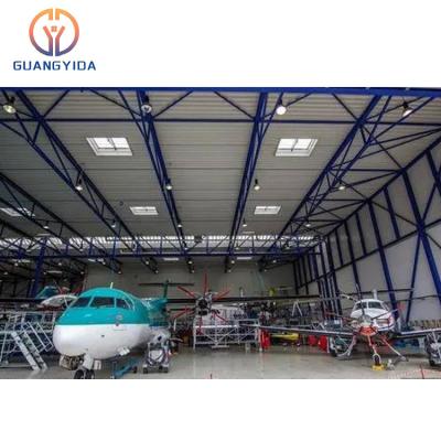 China Storage Warehouse Airplane Aircraft Hangar Traditional Steel Construction Shed for sale