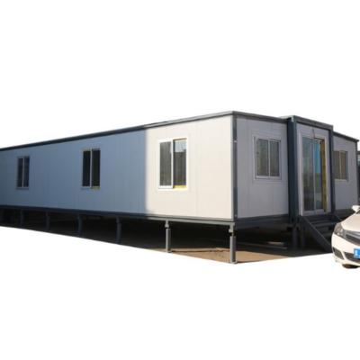 China 40ft Flat Pack Shipping Container Modern Two Chamber Prefab Expandable House for sale