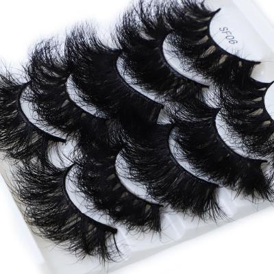 China Real 100% Siberian Handmade Wholesale Thick 5d 25mm Mink Eyelash Fur Lashes for sale