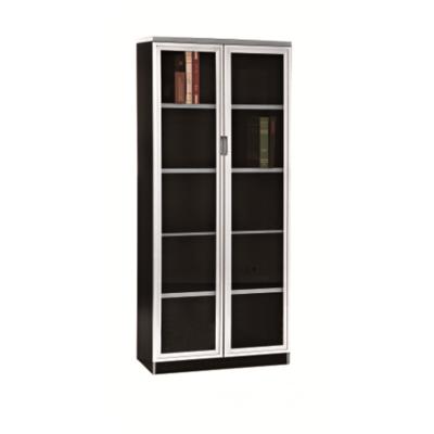 China Foldable modern glass doors wooden book shelves with high quality for sale