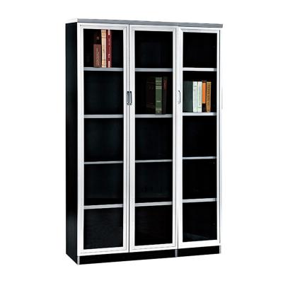 China (Height) adjustable wooden bookcase with glass doors for sale