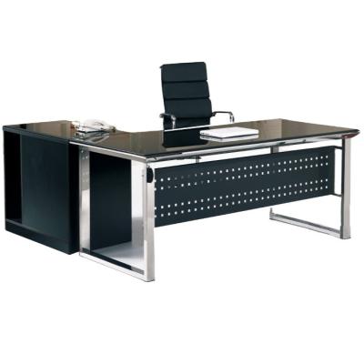 China Design Foldable Executive Office Table Director's Office Glass Table for sale