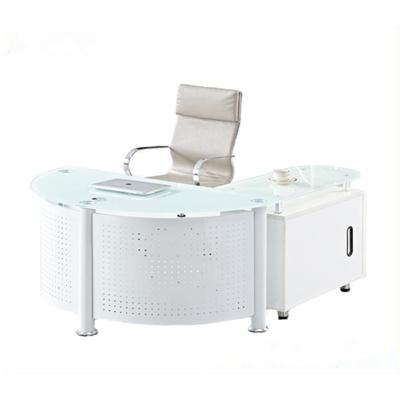 China Modern Foldable Half Around Executive Desk With File Cabinet for sale