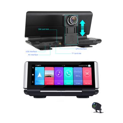 China 4G and WIFI hot sell 7 inch 4g DashCam Wifi ADAS PLUS GPS navigation 1080p BT connection car black box rear view mirror mobile APP monitor for sale