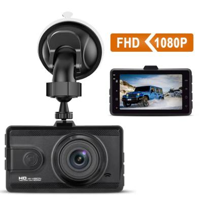 China WDR Small Double Loop Vehicle Surveillance 3Inch Vehicle Night Vision Car Dvr Dashboard Front Rear Camera Recorder DashCam Parking 1080P for sale