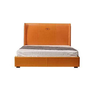 China High Quality And Best Price Modern Design Leather Bed Modern Leather Bed for sale