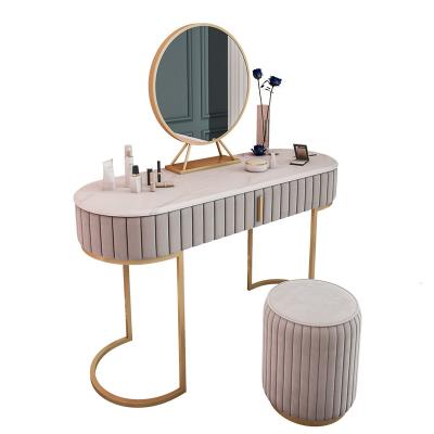 China Bedroom Nordic European marble princess household beauty salon creative storage dressing table for sale