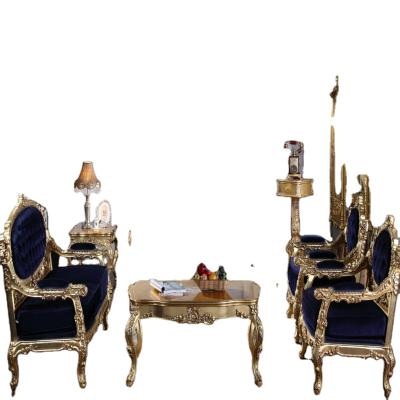 China Other High Quality Living Room Furniture Luxury Elegent Couch Sofa Sets Solid Wood Frame Fabric Sofa Set for sale