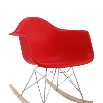 China Red Plastic Dining Lounge Chairs Chairs Dining Leisure Modern Design for sale