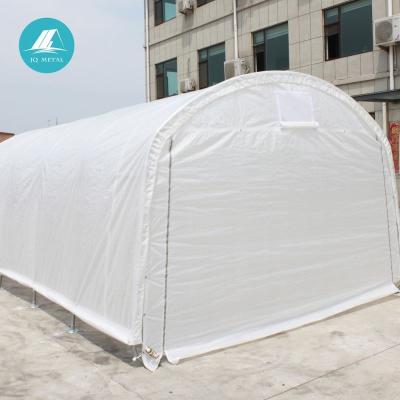 China Mechanical / Universal Device Door Using JQR3065 PVC COVER Steel Frame Storage Tent for sale