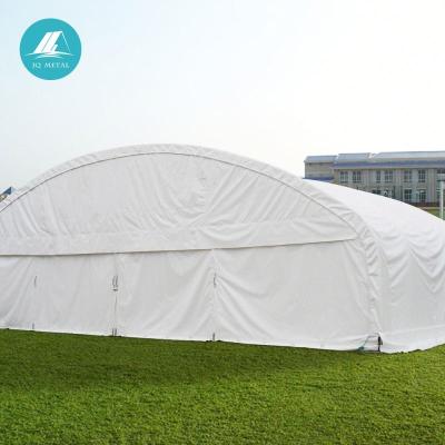 China High strength/large capacity/universal using JQR4536 UV-resistant waterproof pe/pvc aircraft hangars shelter for sale