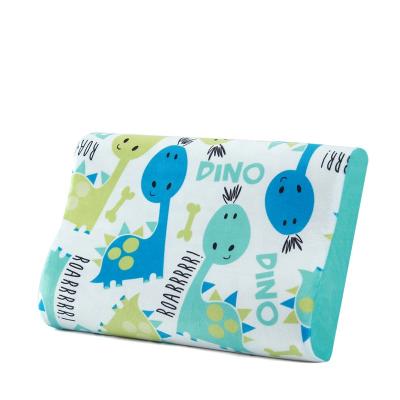 China Anti-static Colorful Memory Foam Child Kid Blanket Bed Pillow Low Wave Shape Sleep Pillow for sale