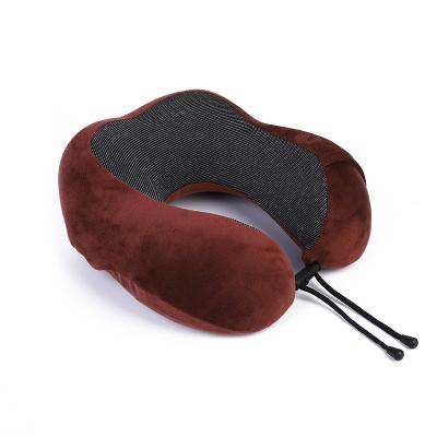 China Lightweight Anti-static U Shape Neck Pillow For Car Office Comfortable Memory Foam Travel Ergonomic Pillow for sale