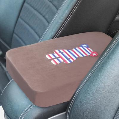 China Sublimation Car Accessories Car Center Console Armrest Pad Cover Cushion Anti-static Custom Printing Soft Cover for sale