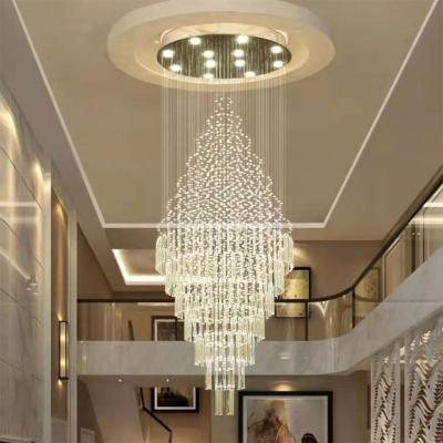 China High Fancy Modern Hanging Remote Dimming Wedding Led Ceiling Modern Crystal Luxury Chandelier Pendant Light for sale