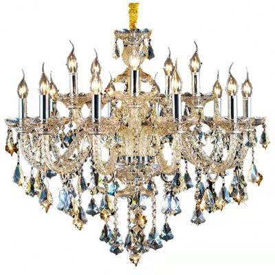 China Crystal Chandelier Modern LED Contemporary Home Chandeliers Iron Decoration Pendant Lamp for sale