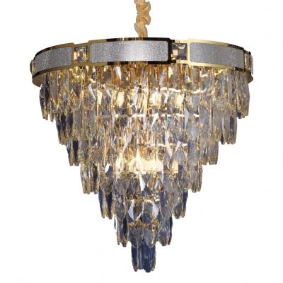 China High quality modern indoor luxury crystal chandelier lighting hotel villa LED crystal chandelier for sale