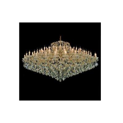 China 2022 Large Hot Sale Modern Crystal Candle Chandelier Hollow Hotel Restaurant Luxury Chandelier for sale