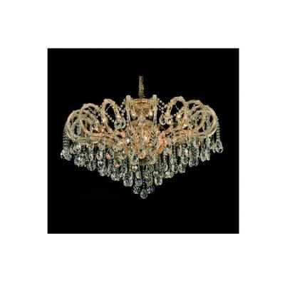 China Modern Made in China K9 Crystal Candle Chandelier Living Room Gold Led Crystal Chandelier for sale