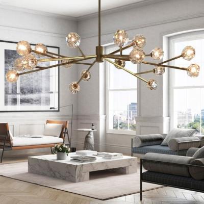 China Light Modern Living Room Personality Art Minimalist CowKing Fashion Dining Room Crystal Nordic Creative Minimalist Pendant for sale