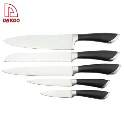 China 5pcs ABS Forged Handle High Hardness Stainless Steel Kitchen Knives for sale