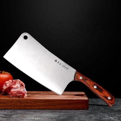 China High Quality Stainless Steel Cleaver Kitchen Knife Butcher Knife With Wood Handle for sale