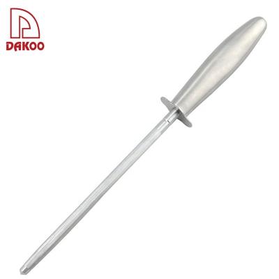 China Professional 8 Inch Handheld Knife Sharpener Outdoor Chrome Plated Stick Rod à venda