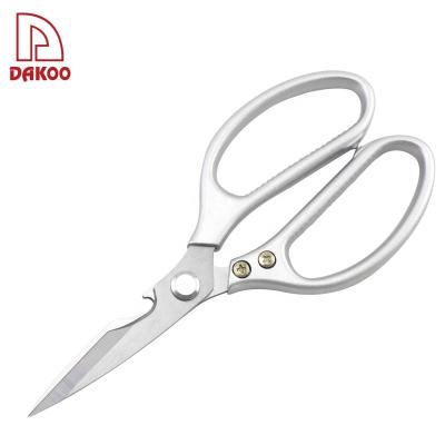 China Simple Design Stainless Steel Metal Shear Scissors Utility 8 Inch Super Kitchen Scissors for sale