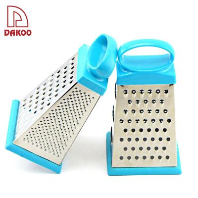 China Multi-Functional Vegetable Fruit Grater Kitchen Stainless Steel Manual Cheese With 4 Sides zu verkaufen