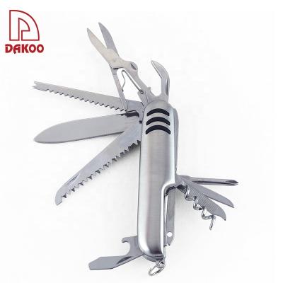 Cina 12 Kinds Multi-Function Folding Pocket Knife Stainless Steel Camping Ourdoor Tools in vendita