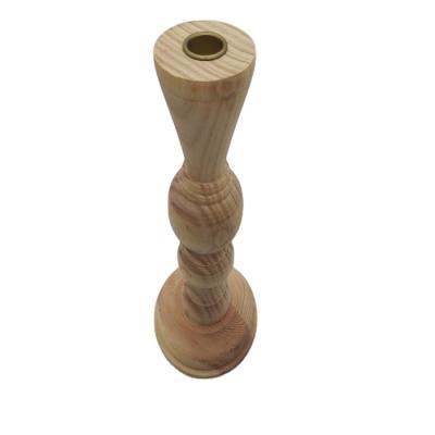 China Low Price Guaranteed Quality Traditional Wooden Candle Holder Pillar Candle Holders From Europe For Home Decor for sale