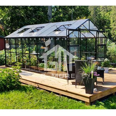 China Easily Assembled Elegant Classic G-Plus 8' x 16' Aluminum Garden Greenhouse Greenhouse for sale