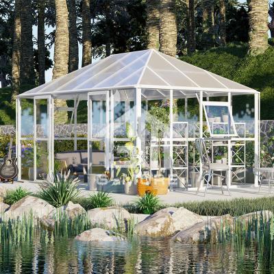 China Easily Assembled Stunning Gazebo Glass Greenhouse G-plus For Wholesale for sale