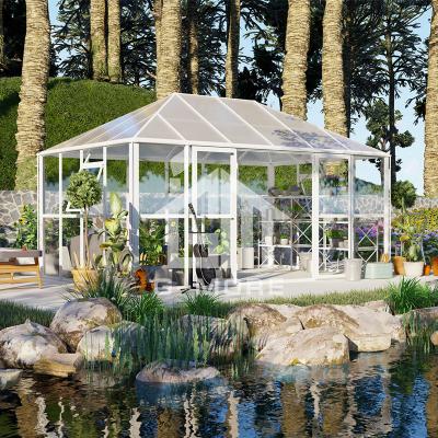 China Easily Assembled Polycarbonate Greenhouse Glass Wholesale Professional Manufacturer for sale