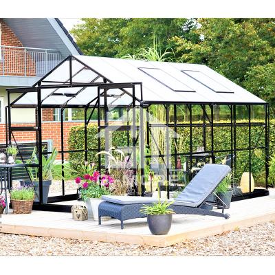 China Easily Assembled G-Plus Elegant Classic Aluminum Garden Greenhouse Greenhouse for sale